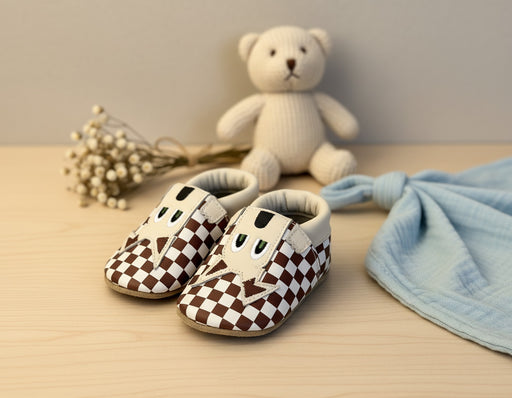 chaussons bébé en cuir souple enfant de 0-6 Ans