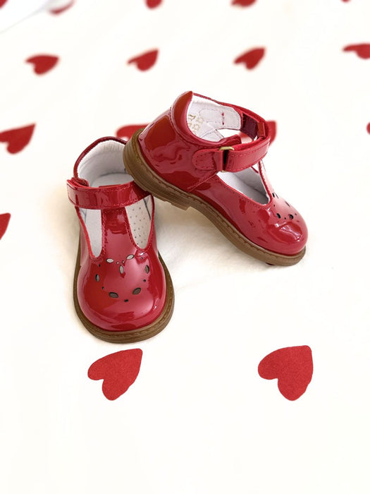 Chaussures enfant rouge vernis Lennie