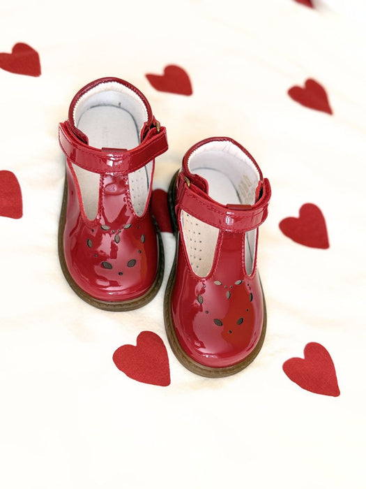 Chaussures enfant rouge vernis Lennie