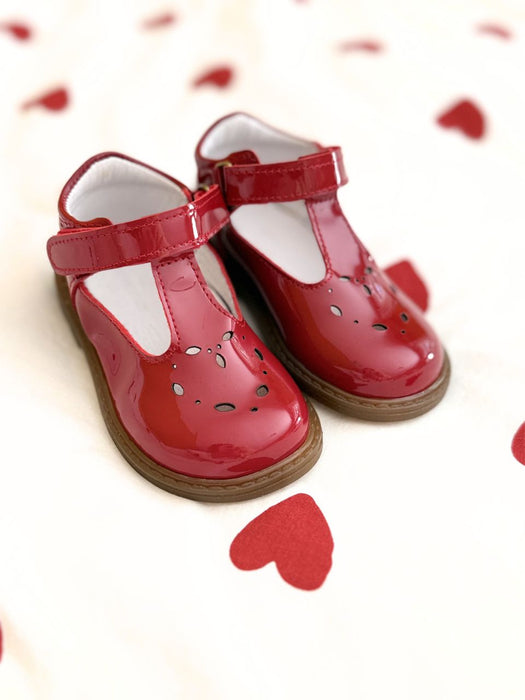 Chaussures enfant rouge vernis Lennie