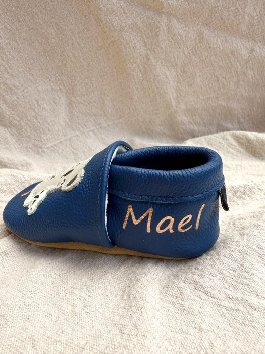 Chausson bébé en cuir souple Lucas le koala