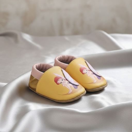 chausson bébé en cuir fée