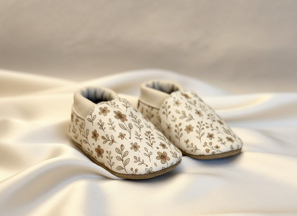 chausson liberty pour enfant et bébé en cuir 