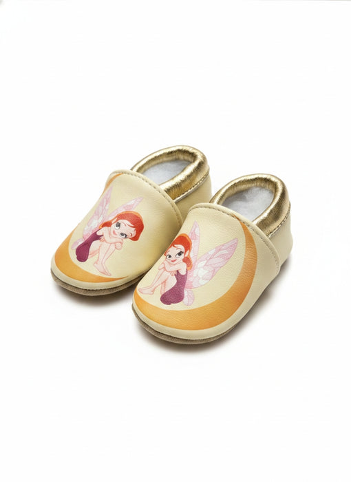 Chaussons Bébé en Cuir Souple - Modèle Josée la Fée 2026